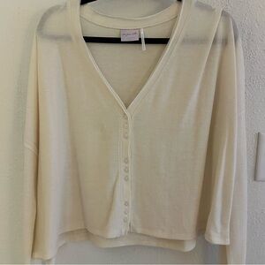 Out From Under cropped long sleeve top